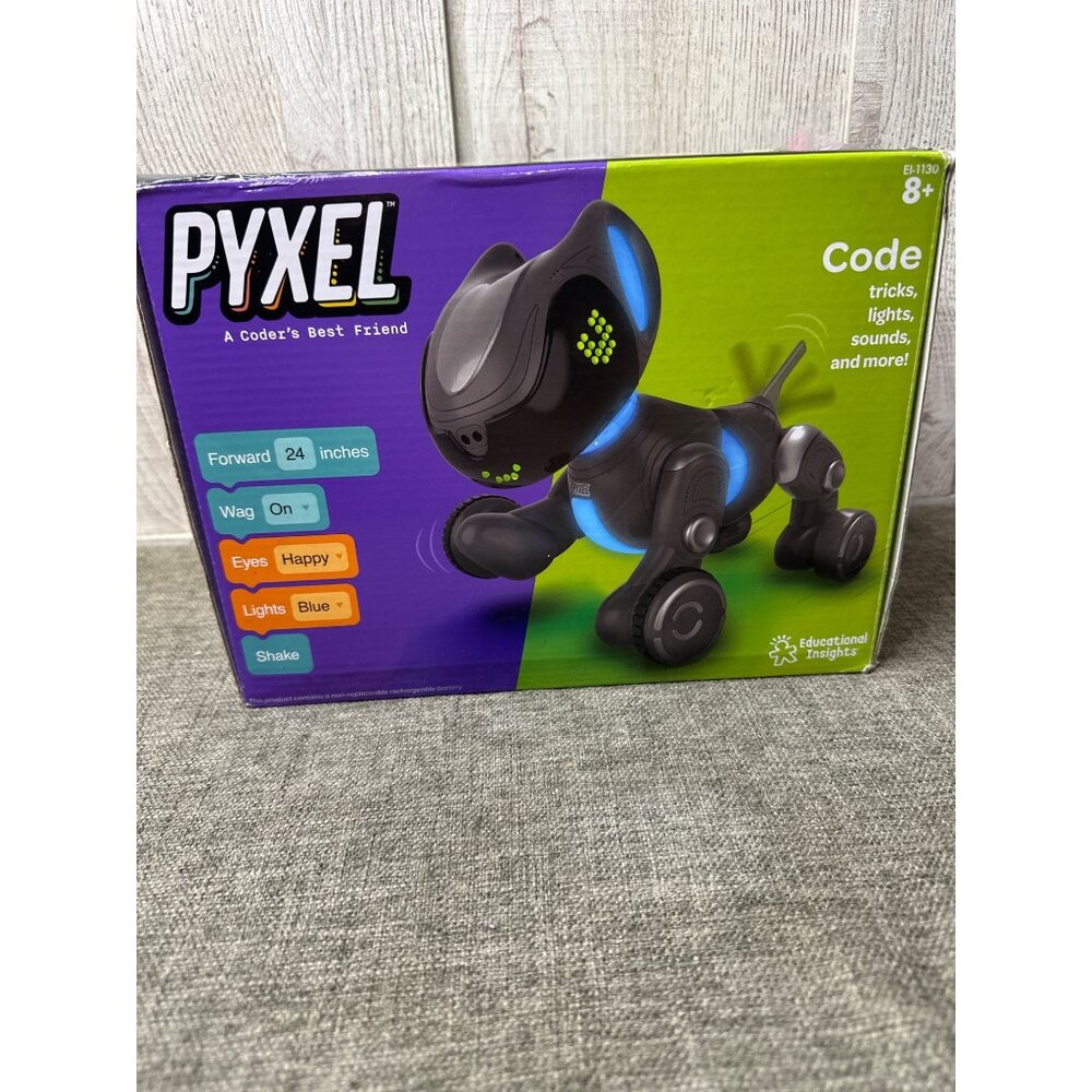 Pyxel Interactive Robotic Dog Toy LED Lights Learning Features & Motion Wheels - Picture 9 of 11